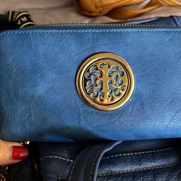 New bag many compartments/ including a wallet perfect shape blue - Picture 6 of 7